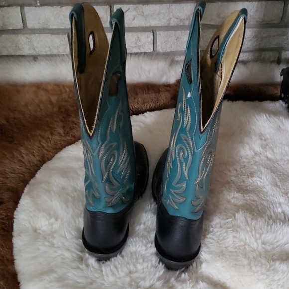 Quality Made Leather Double H Boots - Picture 3 of 8